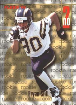 Bryan Still San Diego Chargers 1996 Fleer NFL Rookie Card #177